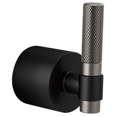Click here to see Brizo HL933-BLSL Brizo T-Lever Handle Kit for Litze Diverter Trim with Textural Knurling Detail, ADA, Matte Black/Brilliance Luxe Steel - HL933-BLSL
