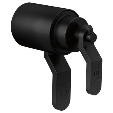 Click here to see Brizo HL6034-BL Brizo Industrial Lever Handle Kit for Litze Thermostatic Valve Trim, with Temp and Vol Debosed Letters, ADA, Matte Black - HL6034-BL