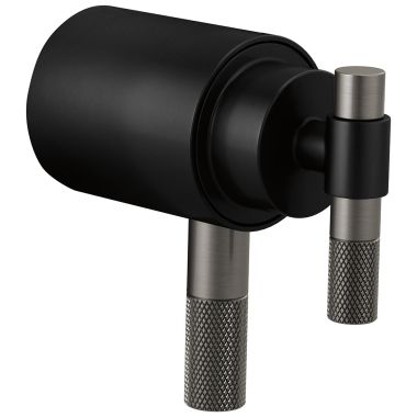 Click here to see Brizo HL6033-BLSL Brizo Litze T-Lever Handle Kit with Textural Knurling Detail for Litze Thermostatic Valve Trim , ADA, Matte Black/Brilliance Luxe Steel - HL6033-BLSL