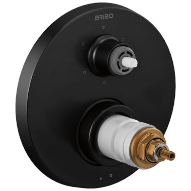 Click here to see Brizo T75635-BLLHP Brizo Litze TempAssure Thermostatic Valve Trim with 6-Function Diverter Trim, Matte Black - T75635-BLLHP