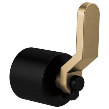 Click here to see Brizo HL7034-BLGL BRIZO HL7034-BLGL LITZE ONE-HANDLE FREESTANDING TUB FILLER LEVER HNDL KIT-MTT BLK/LX GLD