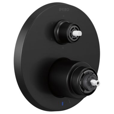 Click here to see Brizo T75P635-BLLHP Brizo Litze Pressure Balance Valve Trim w/ 6-Function Diverter Trim, Less Handles, Matte Black - T75P635-BLLHP