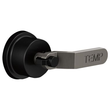 Click here to see Brizo HL6634-BLSL Brizo Industrial Lever Handle Kit for Litze Thermostatic Valve Trim, ADA, Matte Black/ Brilliance Luxe Steel - HL6634-BLSL