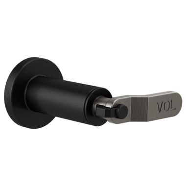 Click here to see Brizo T66634-BLGL Brizo Litze Sensori Volume Control Trim with Industrial Lever Handle, Matte Black/Brilliance Luxe Gold - T66634-BLGL