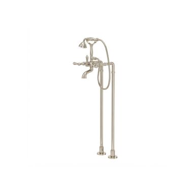 Click here to see Rohl AKIT1401NLMPN Rohl Italian Bath Viaggio & Acqui Floor Mounted Exposed Tub, Polished Nickel - AKIT1401NLMPN