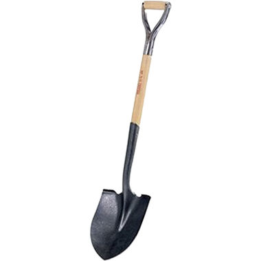 Click here to see Ridgid 52310 Ridgid 52310 Round Point Wood D-Handle Shovel