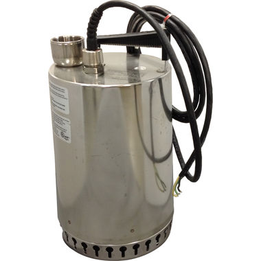 Click here to see Grundfos 96010662 Grundfos Unilift Submersible Wastewater Pump with 10ft Cable, 92.5 GPM, No Plug, 1 HP, 230V, Stainless Steel - AP12.40.08.1 (96010662)