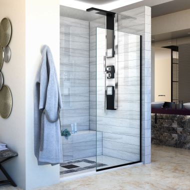 Click here to see Dreamline SHDR-3230721-09 DreamLine Linea Single Panel Frameless Shower Screen 30