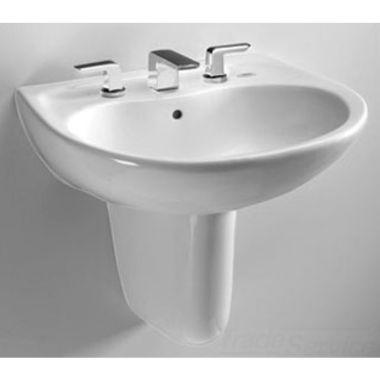 Click here to see Toto LHT242.8G#01 Toto LHT242.8G Cotton White Prominence Wall Mount Lavatory 8