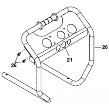 Click here to see Ridgid 17838 Ridgid 17838 Control Panel Bracket