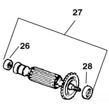 Click here to see Ridgid 20256 Ridgid 20256 230 Volt Armature