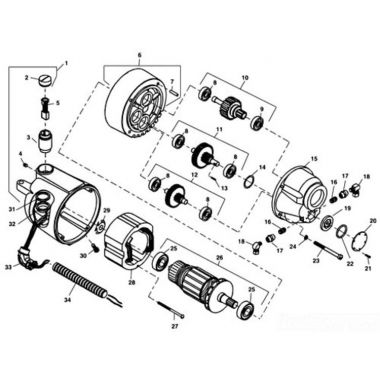 Click here to see Ridgid 25353 Ridgid 25353 115 Volt 54 RPM 1101A Motor