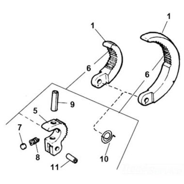 Click here to see Ridgid 32725 Ridgid 32725 1019 Jaw Assembly 