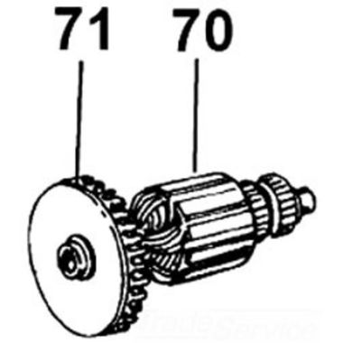 Click here to see Ridgid 33986 Ridgid 33986 550 220V Armature