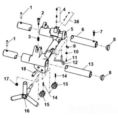 Click here to see Ridgid 35167 Ridgid 35167 Rail, Front 1822