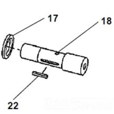 Click here to see Ridgid 49102 Ridgid 49102 Shaft, Upper Roll