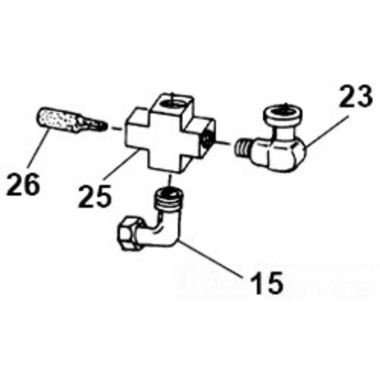 Click here to see Ridgid 51172 Ridgid 51172 Cross, Brass 1450