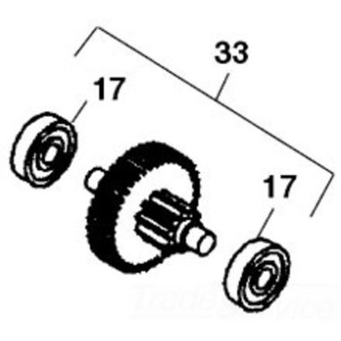 Click here to see Ridgid 52527 Ridgid 52527 Gear, Assembly 2ND Intermediate 