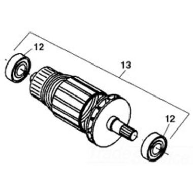 Click here to see Ridgid 54542 Ridgid 54542 Armature, Assembly 230 Volt