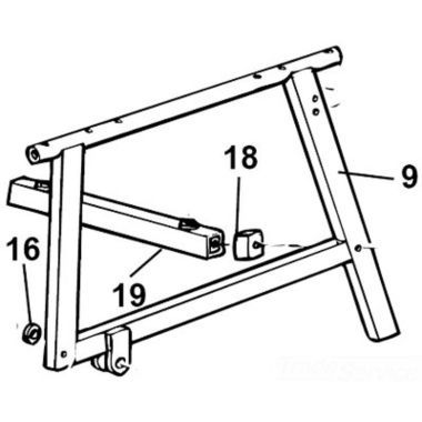 Click here to see Ridgid 58057 Ridgid 58057 Leg, Front