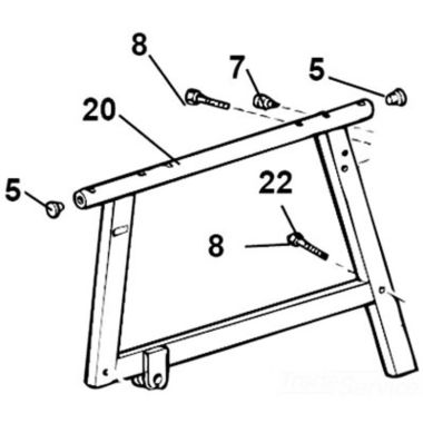 Click here to see Ridgid 58062 Ridgid 58062 Leg, Rear