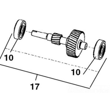 Click here to see Ridgid 58532 Ridgid 58532 Gear, Assembly 1ST Intermediate 