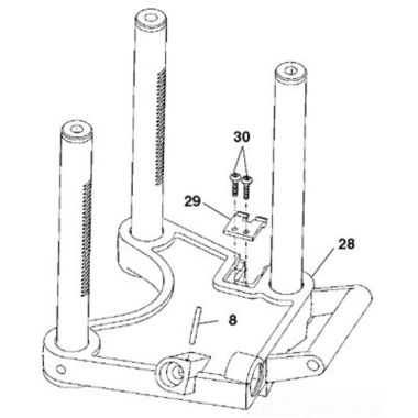 Click here to see Ridgid 58977 Ridgid 58977 Base, With Post and Rack HC450