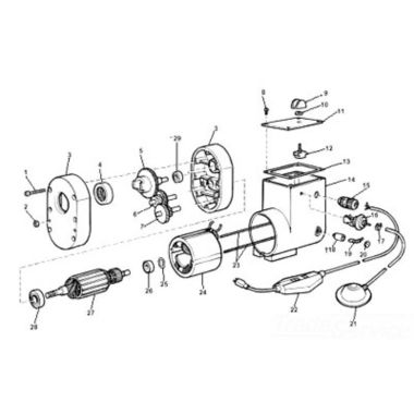 Click here to see Ridgid 61707 Ridgid 61707 Motor, 100/115 Volt With Gearbox