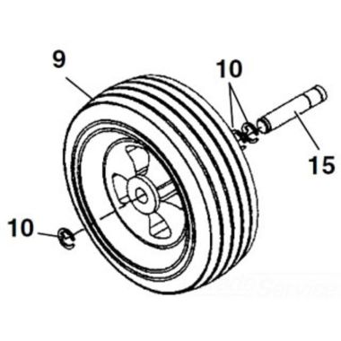 Click here to see Ridgid 66037 Ridgid 66037 Axle, Wheel