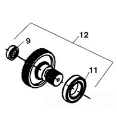 Click here to see Ridgid 69217 Ridgid 69217 Pinion, Main Drive With Gear 1210