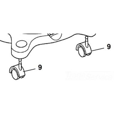 Click here to see Ridgid 73627 Ridgid 73627 Caster, Twin Shield