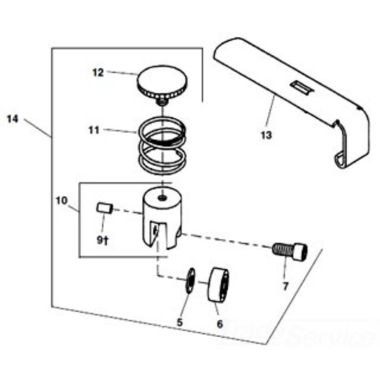 Click here to see Ridgid 76597 Ridgid 76597 Holder, Assembly Top Roller
