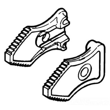 Click here to see Ridgid 93015 Ridgid 93015 Set of Jaws F/3215 Tong