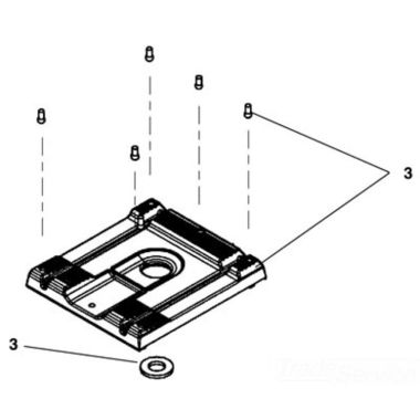 Click here to see Ridgid 97067 Ridgid 97067 Monitor Pad With Pins