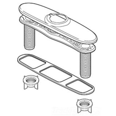 Click here to see Delta RP62779SS DELTA RP62779SS PART ESCUTCHEON, BASE, & GASKET STAINLESS