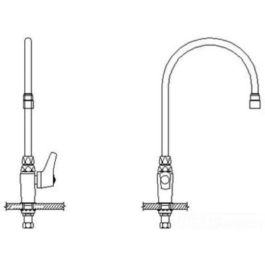 Click here to see Delta 27C643-R7 Delta 27C643-R7 CER-TECK Deckmount Single-Handle Pantry Faucet, 9