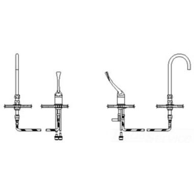 Click here to see Delta 24T2673-LS-R4 Delta 24T2673-LS-R4 TECK Single Control Widespread Lavatory Faucet w/ Limited Swing 6