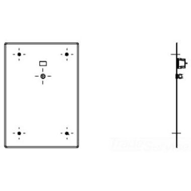 Click here to see Delta 1600T6402TR-BB DELTA 1600T6402TR-BB COMMERCIAL E-CONCEALED FLUSHVALVE CHROME