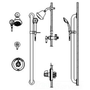 Click here to see Delta T13H323-05 DELTA T13H323-05 COMMERCIAL UNIVERSAL TRIM FOR T13H CHROME