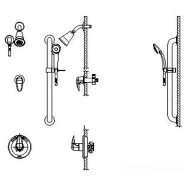 Click here to see Delta T13H382-20 DELTA T13H382-20 COMMERCIAL UNIVERSAL TRIM FOR T13H CHROME