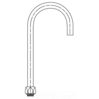 Click here to see Delta 060540A Delta 060540A Gooseneck Spout with Flow Control