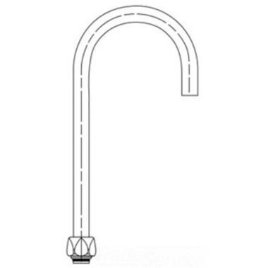 Click here to see Delta 063071A Delta 063071A TECK Limited Swing Gooseneck Spout, LS-R3, Smooth End-Flow Control, Chrome