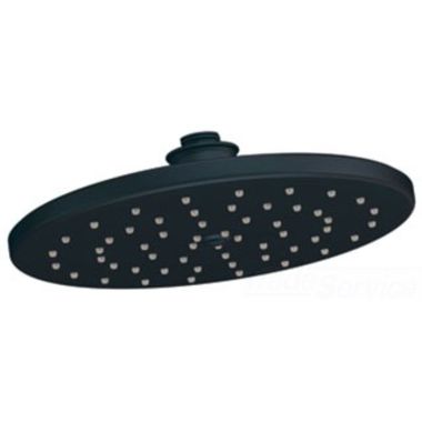 Click here to see Moen S112EPWR Moen Waterhill 10in Single-Function Rainshower Shower Head, Immersion Technology, Eco-Performance, 2.0 GPM, Self-Pressurizing, Wrought Iron - S112EPWR