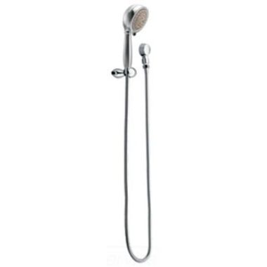 Click here to see Moen 3836EP Moen 3-7/8in Four-Function Hand Shower with Wall Bracket and Hose, Round, Eco-Performance, 2.0 GPM, WaterSense, Chrome - 3836EP