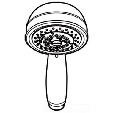 Click here to see Moen 128875NL Moen Icon 4in Massaging Hand Shower for T9622 ioDIGITAL Roman Tub Trim, Four-Function, Round, 2.5 GPM, Polished Nickel - 128875NL