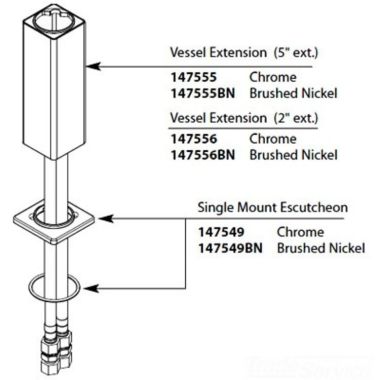Click here to see Moen 147556BN Moen 147556bn Part Extension Kit Brushed Nickel