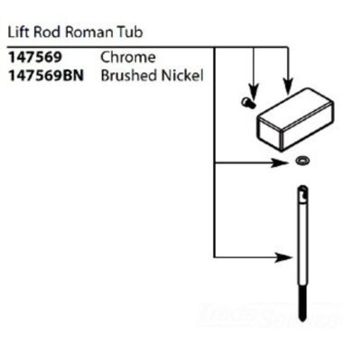 Click here to see Moen 147569BN Moen 147569bn Part Lift Rod Kit Brushed Nickel