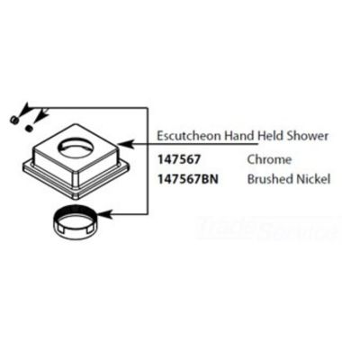 Click here to see Moen 147567BN Moen 147567bn Part Escutcheon Brushed Nickel