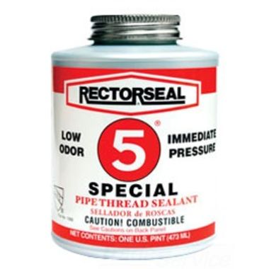 Click here to see Commodity  Rectorseal No. 5 Special Pipe Thread Sealant, Low Odor, 1 qt, 26390