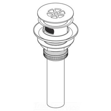 Click here to see Brizo RP72412BL Brizo RP72412BL Black Grid Strainer With Overflow